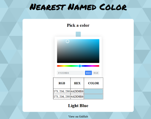 Hero image for Nearest Named Color
